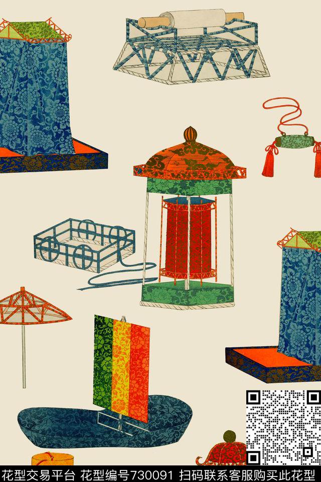 休闲家具伞数码印花华亿平台下载（图片编号: 730091） - 瓦栏（Walan）