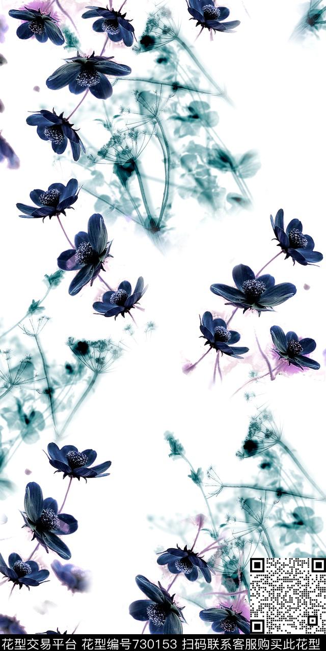 乱花花卉数码花卉类数码印花华亿平台下载（图片编号: 730153） - 瓦栏（Walan）