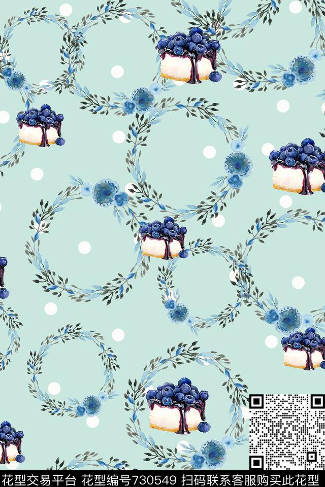 小清新风格花卉趣味数码印花华亿平台下载（图片编号: 730549） - 瓦栏（Walan）