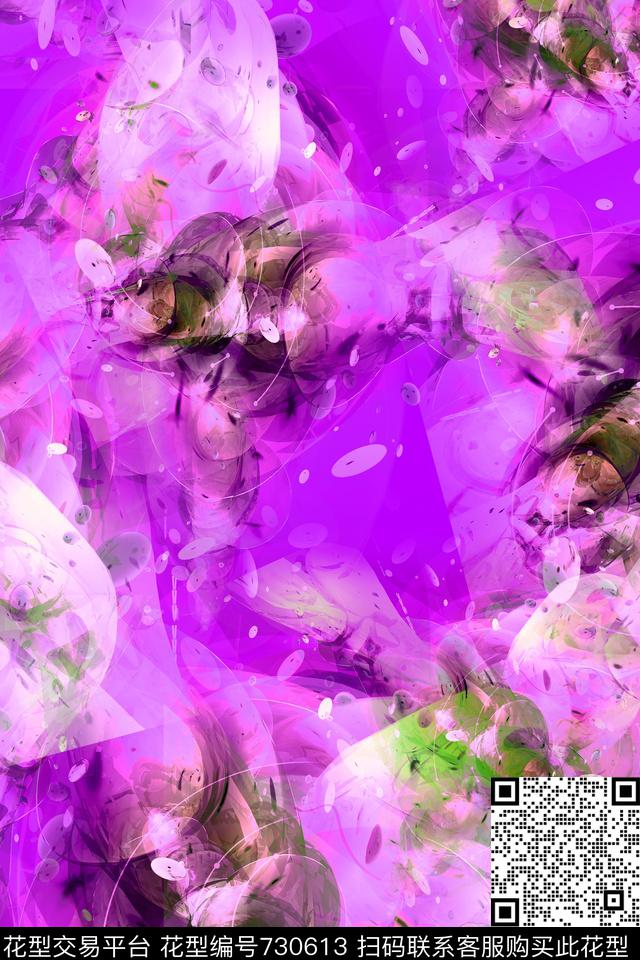 机理定位抽象数码印花华亿平台下载（图片编号: 730613） - 瓦栏（Walan）