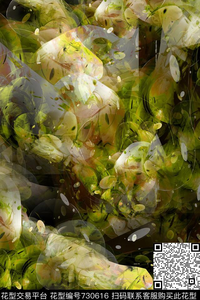 抽象机理定位数码印花华亿平台下载（图片编号: 730616） - 瓦栏（Walan）