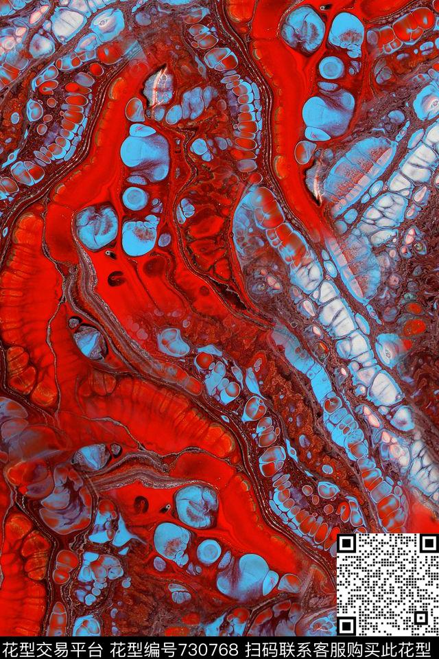 抽象肌理地表数码印花华亿平台下载（图片编号: 730768） - 瓦栏（Walan）