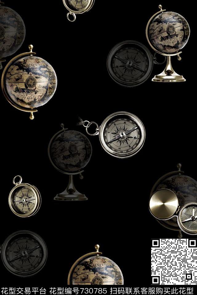 航海风指南针男装夹克华亿平台数码印花华亿平台下载（图片编号: 730785） - 瓦栏（Walan）