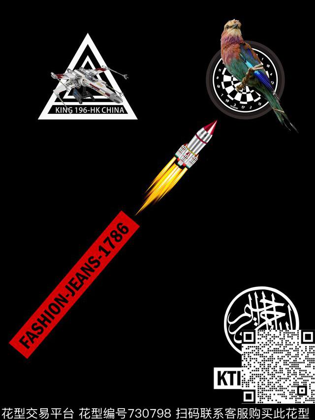 日韩几何章仔数码印花华亿平台下载（图片编号: 730798） - 瓦栏（Walan）