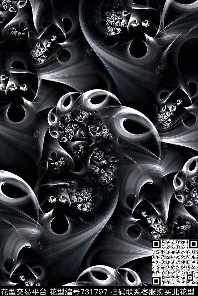 分形肌理纹理男装夹克华亿平台女装华亿平台数码印花华亿平台下载（图片编号: 731797） - 瓦栏（Walan）