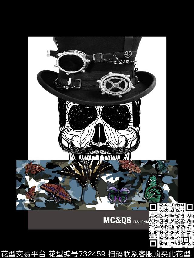 几何抽象潮牌数码印花华亿平台下载（图片编号: 732459） - 瓦栏（Walan）