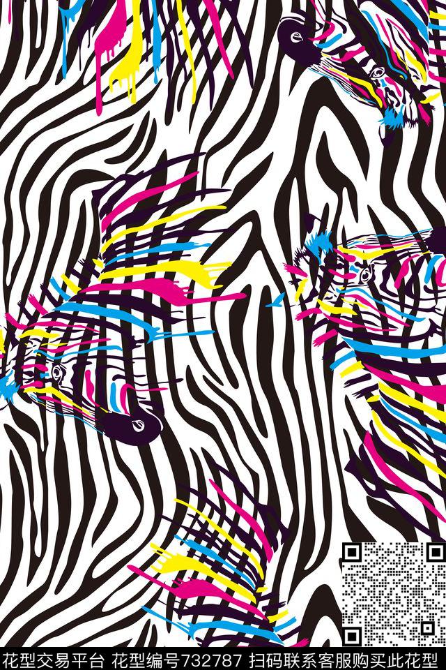动物迷彩动物纹斑马数码印花华亿平台下载（图片编号: 732787） - 瓦栏（Walan）