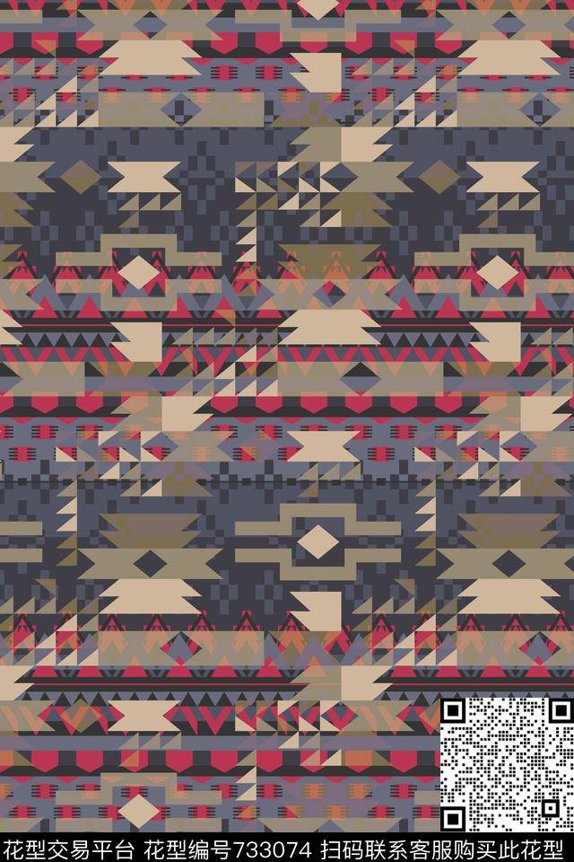 青舞-几何17春夏青舞-男装数码印花华亿平台下载（图片编号: 733074） - 瓦栏（Walan）