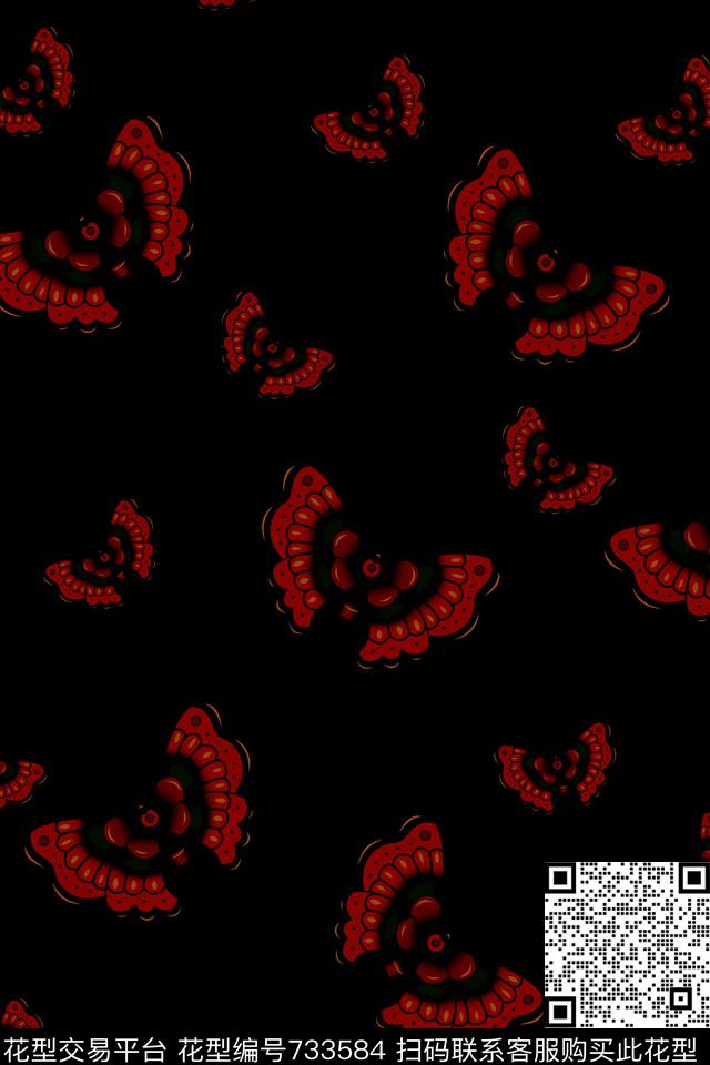 动物纹趣味手绘数码印花华亿平台下载（图片编号: 733584） - 瓦栏（Walan）