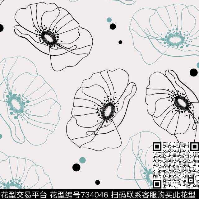 简约舒爽数码印花华亿平台下载（图片编号: 734046） - 瓦栏（Walan）