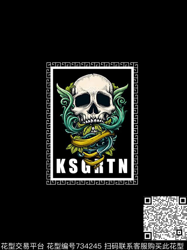 骷髅头男装T恤华亿平台抽象手绘T恤印花卫衣加克华亿平台衬衫裤子华亿平台外套华亿平台羽绒服华亿平台时尚潮流潮牌大牌复古英文字欧美高清数码立体数码印花华亿平台下载（图片编号: 734245） - 瓦栏（Walan）