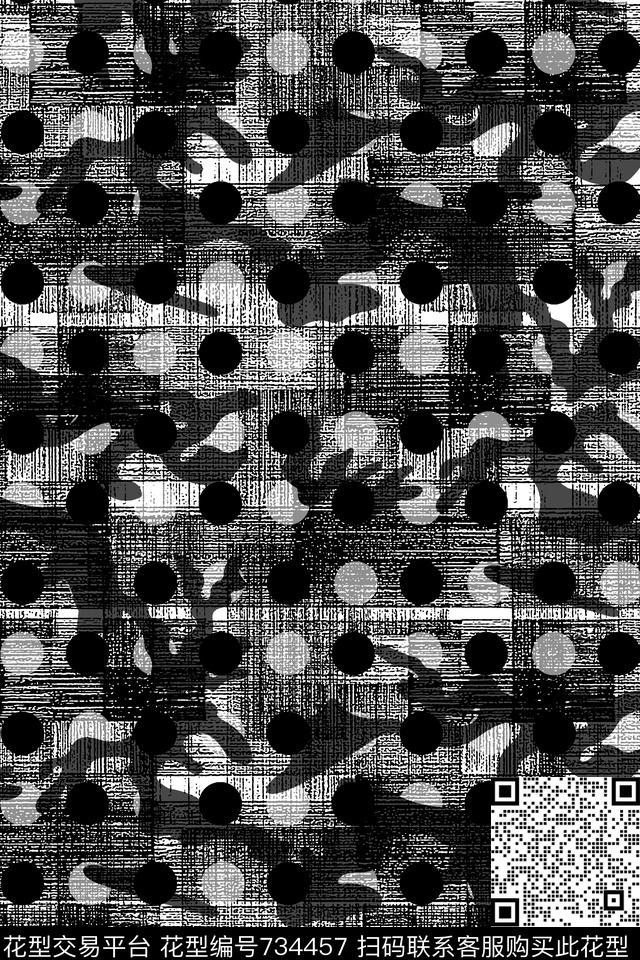 肌理纹理迷彩纹男装羽绒服女装波点华亿平台传统印花华亿平台下载（图片编号: 734457） - 瓦栏（Walan）