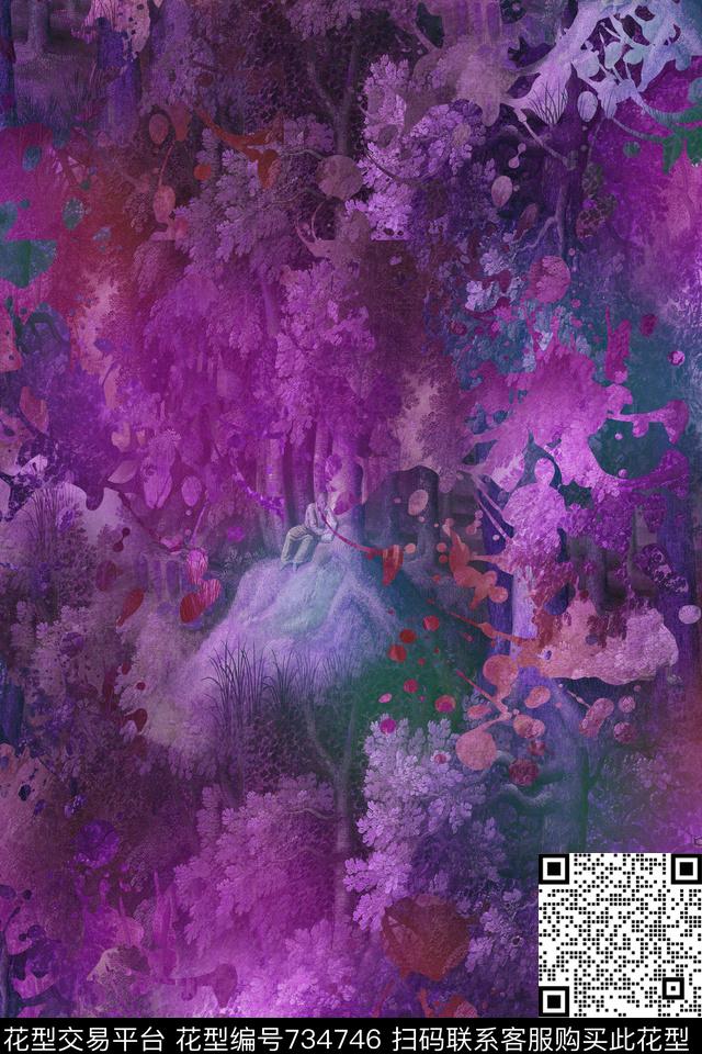 风景数码印花华亿平台下载（图片编号: 734746） - 瓦栏（Walan）