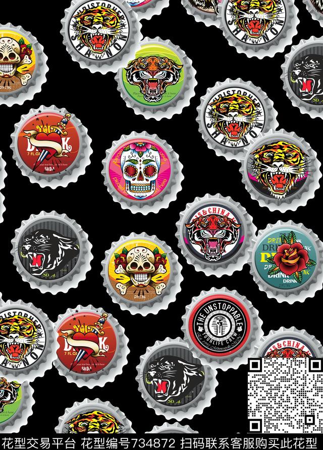 潮牌未来日韩数码印花华亿平台下载（图片编号: 734872） - 瓦栏（Walan）