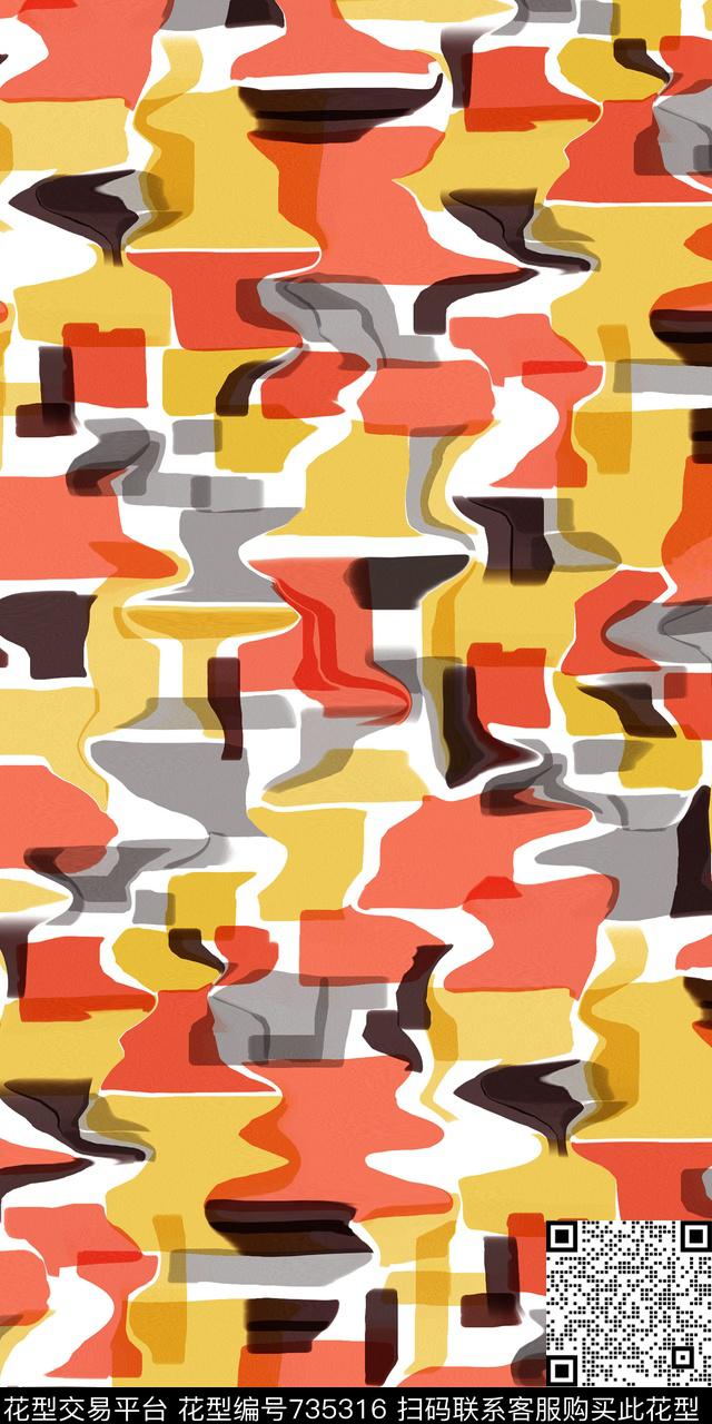 时尚优雅简约传统印花华亿平台下载（图片编号: 735316） - 瓦栏（Walan）