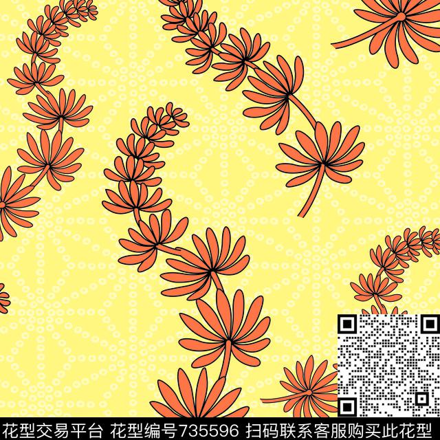 树叶印花华亿平台下载（图片编号: 735596） - 瓦栏（Walan）