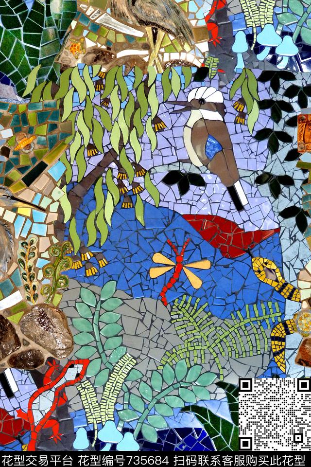 抽象几何瓷砖数码印花华亿平台下载（图片编号: 735684） - 瓦栏（Walan）