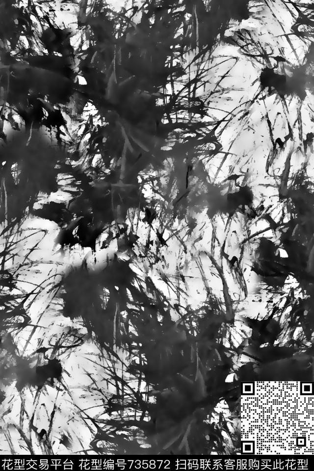 笔刷纹理男装夹克华亿平台女装华亿平台数码印花华亿平台下载（图片编号: 735872） - 瓦栏（Walan）