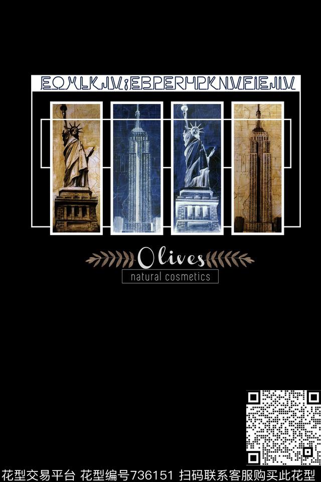 时尚几何线框著名照片定位数码印花华亿平台下载（图片编号: 736151） - 瓦栏（Walan）