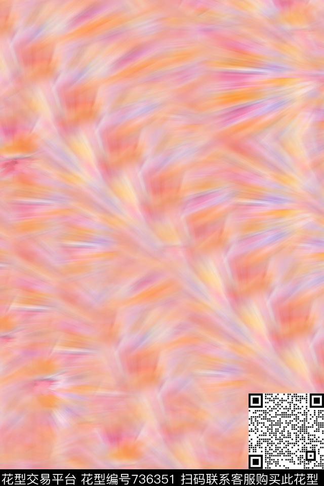 抽象数码印花华亿平台下载（图片编号: 736351） - 瓦栏（Walan）