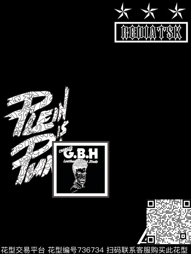 潮牌线条日韩传统印花华亿平台下载（图片编号: 736734） - 瓦栏（Walan）