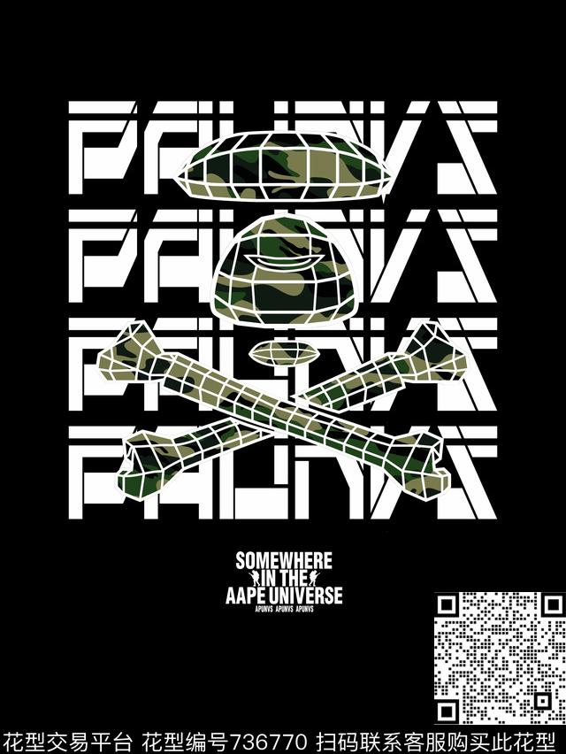 潮牌几何日韩传统印花华亿平台下载（图片编号: 736770） - 瓦栏（Walan）