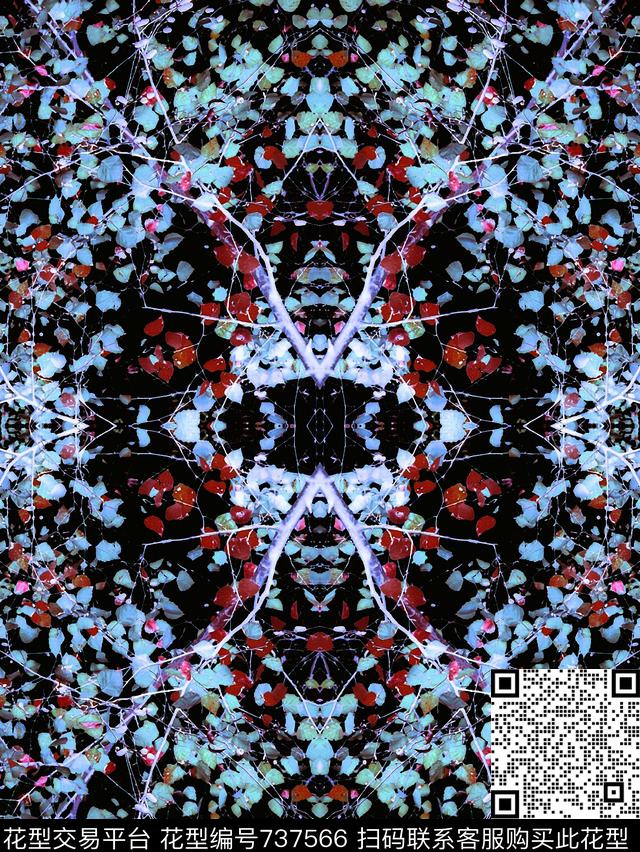 数码华亿平台花卉女装数码印花华亿平台下载（图片编号: 737566） - 瓦栏（Walan）
