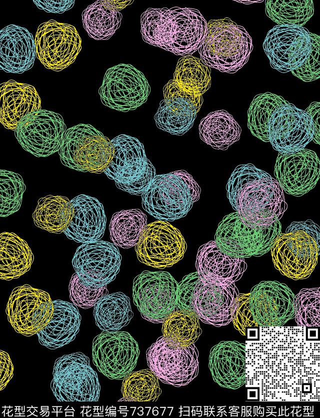 休闲时尚波点传统印花华亿平台下载（图片编号: 737677） - 瓦栏（Walan）