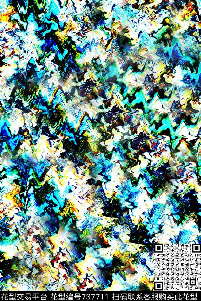 抽象数码印花华亿平台下载（图片编号: 737711） - 瓦栏（Walan）