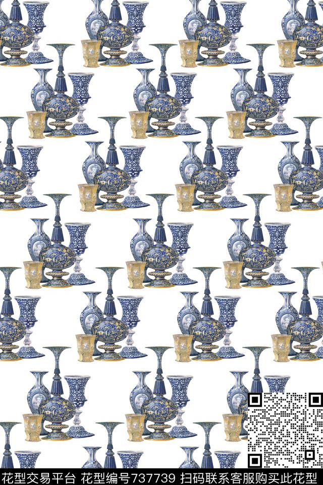 茶壶趣味数码印花华亿平台下载（图片编号: 737739） - 瓦栏（Walan）