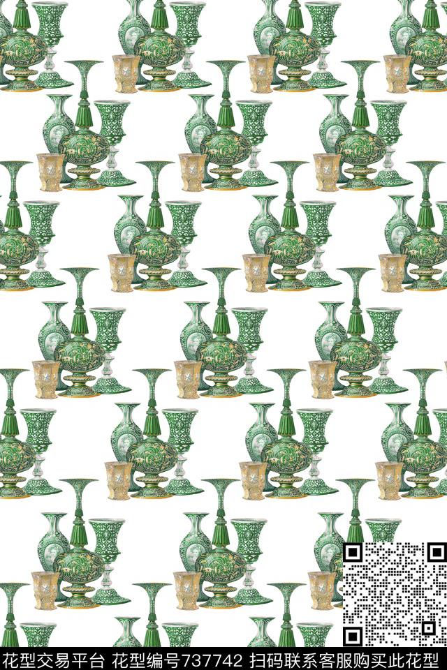 茶壶趣味数码印花华亿平台下载（图片编号: 737742） - 瓦栏（Walan）