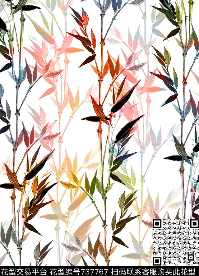 竹子数码印花华亿平台下载（图片编号: 737767） - 瓦栏（Walan）