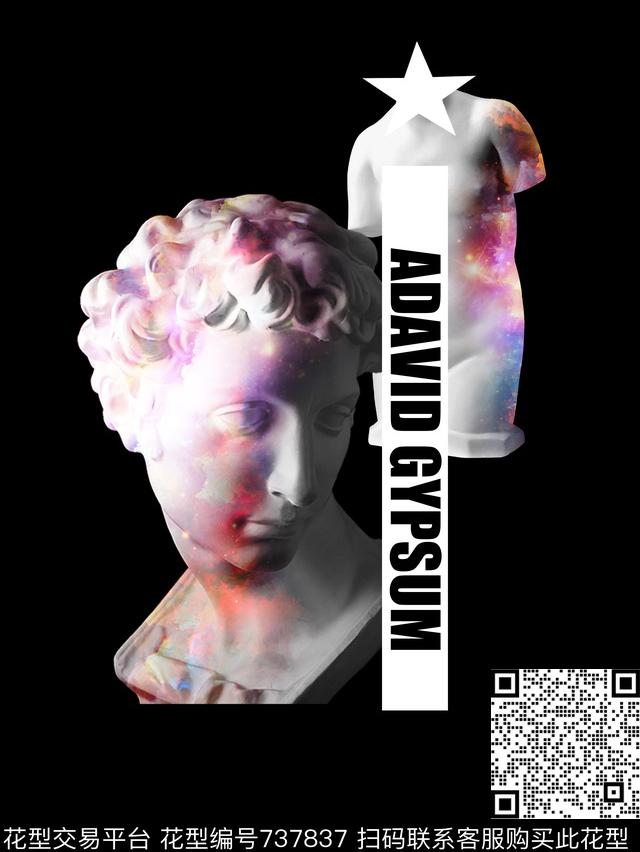 大卫英文彩云组合宫廷风大卫星空VIP特区数码印花华亿平台下载（图片编号: 737837） - 瓦栏（Walan）