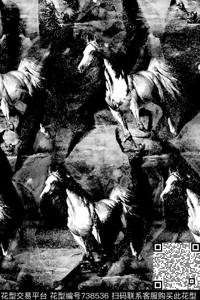 马纹理男装夹克华亿平台数码印花华亿平台下载（图片编号: 738536） - 瓦栏（Walan）