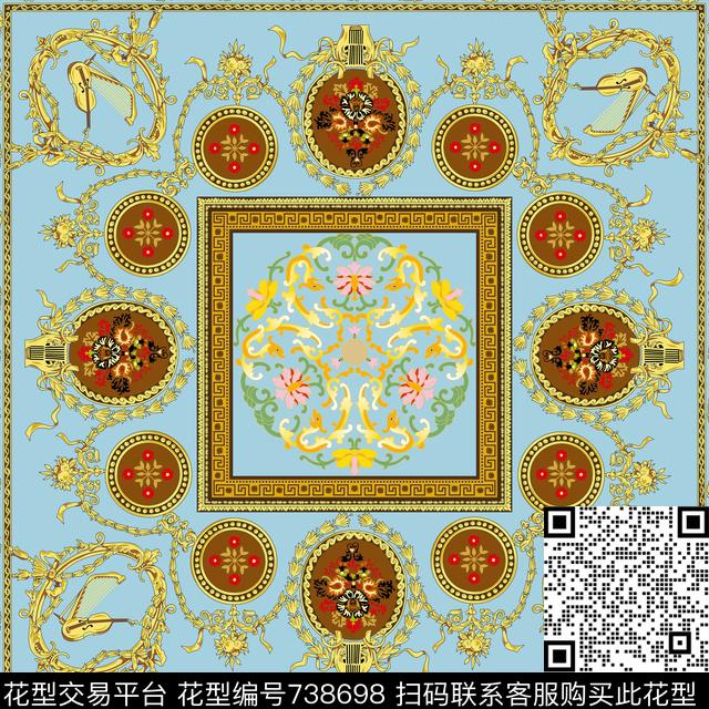 民族风爱马仕中国风数码印花华亿平台下载（图片编号: 738698） - 瓦栏（Walan）