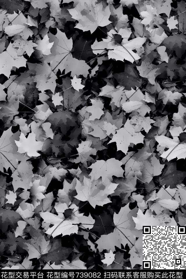 树叶纹理男装夹克华亿平台数码印花华亿平台下载（图片编号: 739082） - 瓦栏（Walan）