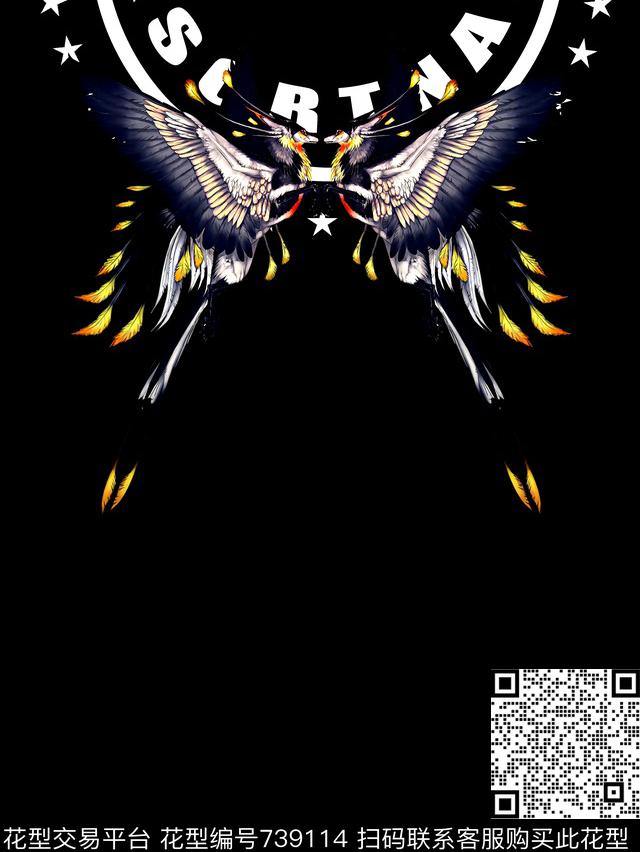 鸟男装T恤华亿平台抽象手绘T恤印花卫衣加克华亿平台衬衫裤子华亿平台外套华亿平台羽绒服华亿平台时尚潮流潮牌大牌复古英文字欧美高清数码立体数码印花华亿平台下载（图片编号: 739114） - 瓦栏（Walan）