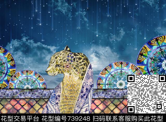 不规则几何解构几何数码印花华亿平台下载（图片编号: 739248） - 瓦栏（Walan）