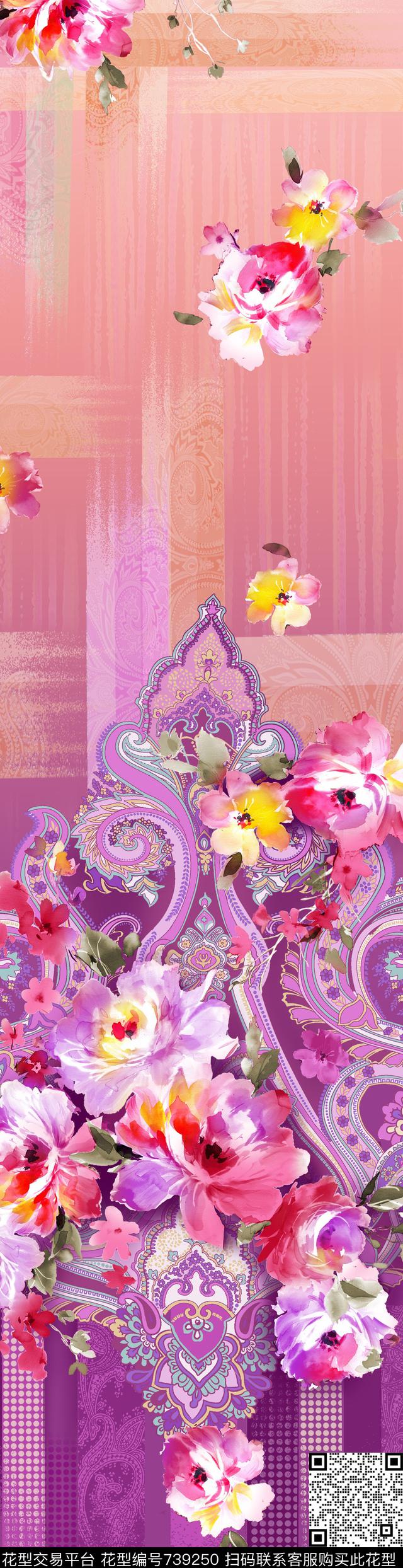 色块不规则几何几何传统印花华亿平台下载（图片编号: 739250） - 瓦栏（Walan）