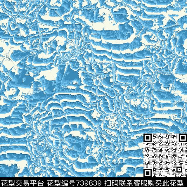 大理石提花华亿平台浪花云朵海浪数码印花华亿平台下载（图片编号: 739839） - 瓦栏（Walan）