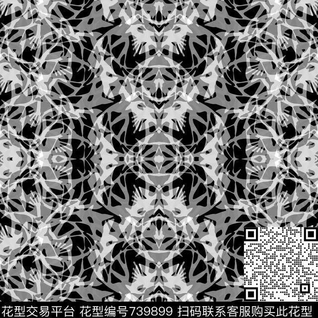 热带手绘男装数码印花华亿平台下载（图片编号: 739899） - 瓦栏（Walan）