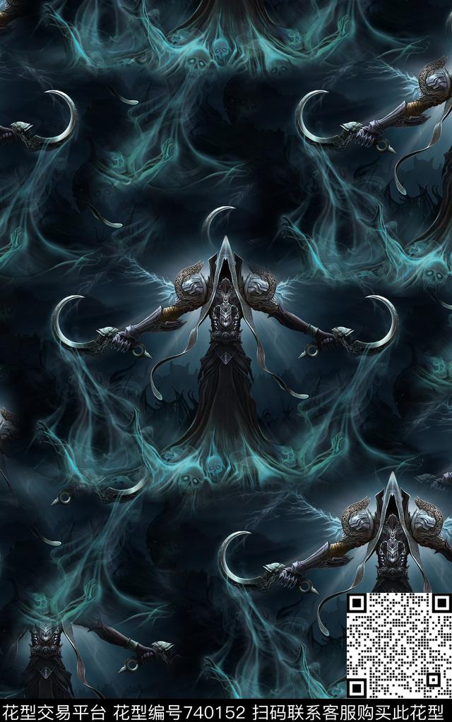 抽象手绘水彩画游戏风景人物军队数码印花时尚了男装夹克外套纹理印花欧美复古大牌满版纹理印花数码印花华亿平台下载（图片编号: 740152） - 瓦栏（Walan）