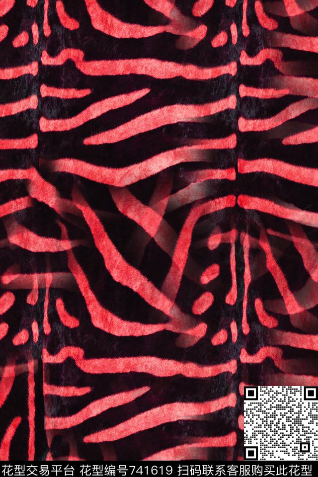 抽象数码印花华亿平台下载（图片编号: 741619） - 瓦栏（Walan）