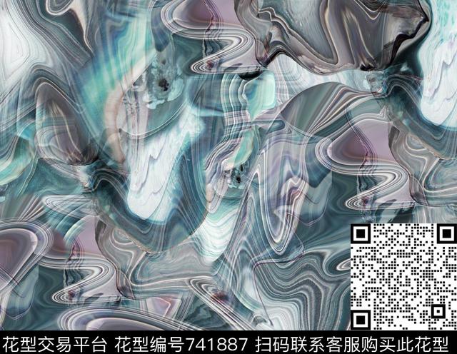 英伦创意女装数码印花华亿平台下载（图片编号: 741887） - 瓦栏（Walan）