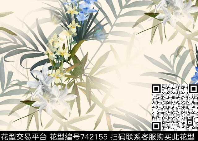 创意女装数码印花数码印花华亿平台下载（图片编号: 742155） - 瓦栏（Walan）