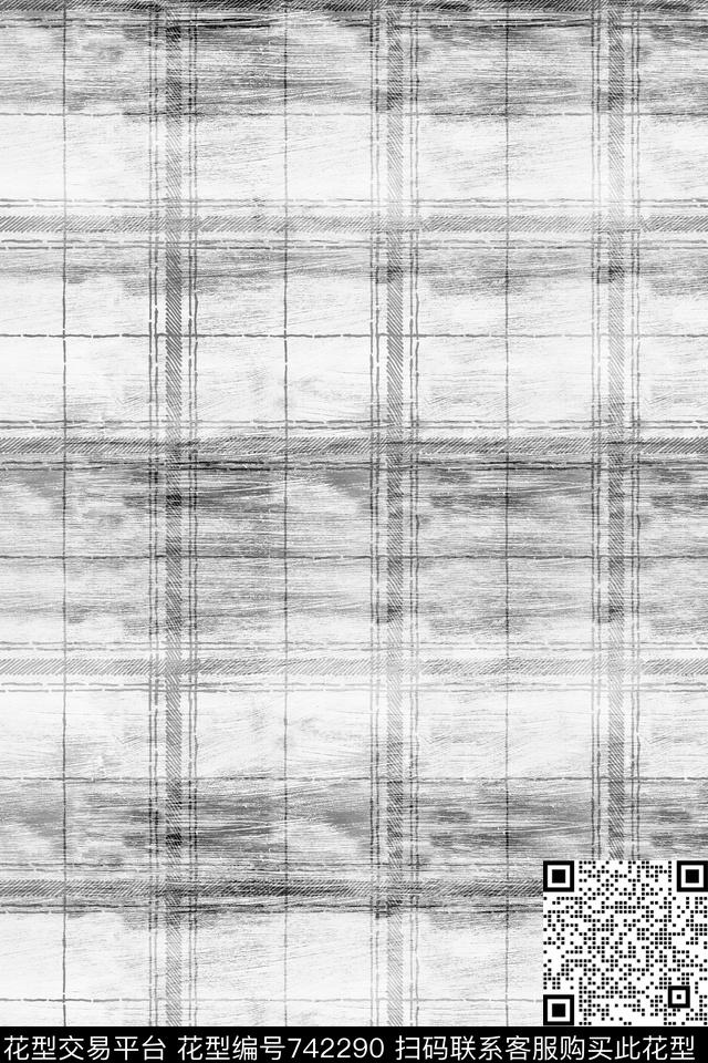苏格兰格格子男装数码印花华亿平台下载（图片编号: 742290） - 瓦栏（Walan）
