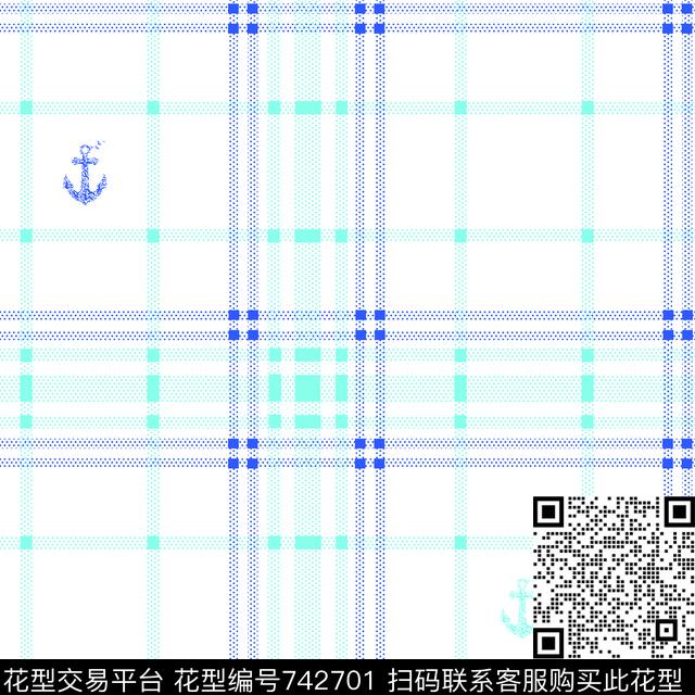 色织印花格子传统印花华亿平台下载（图片编号: 742701） - 瓦栏（Walan）