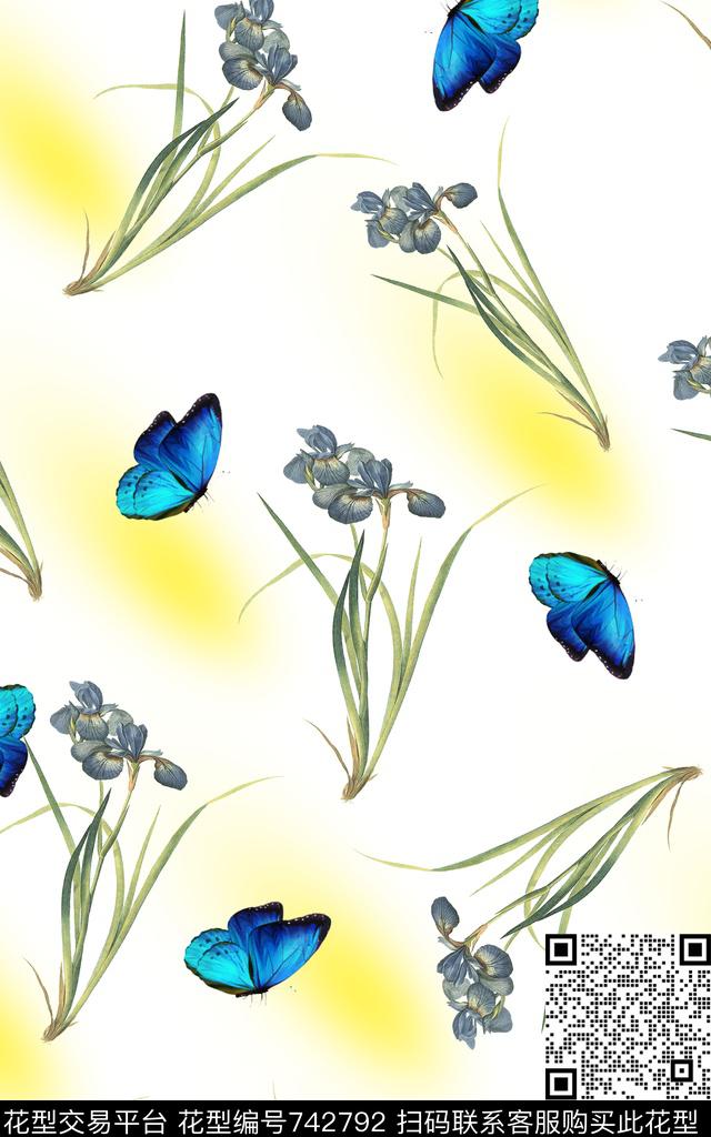 花卉数码印花华亿平台下载（图片编号: 742792） - 瓦栏（Walan）