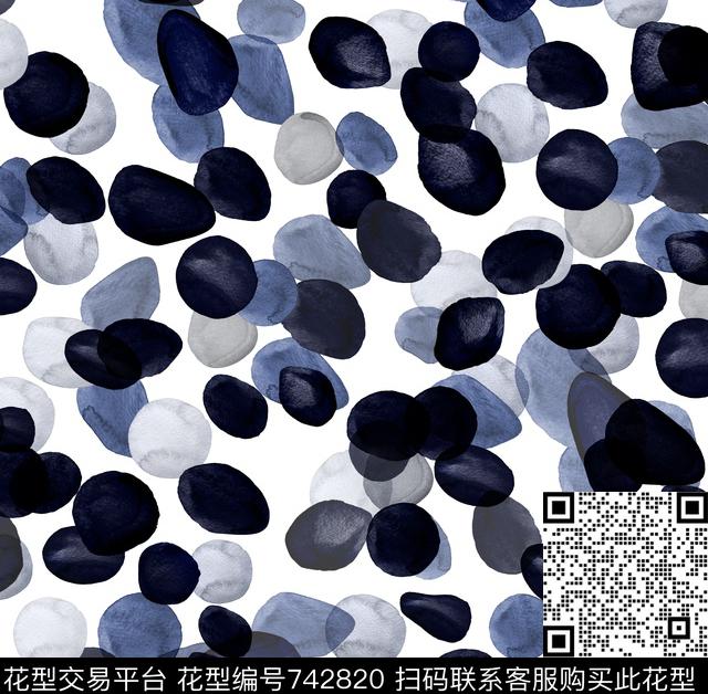 时尚波点波普数码印花华亿平台下载（图片编号: 742820） - 瓦栏（Walan）