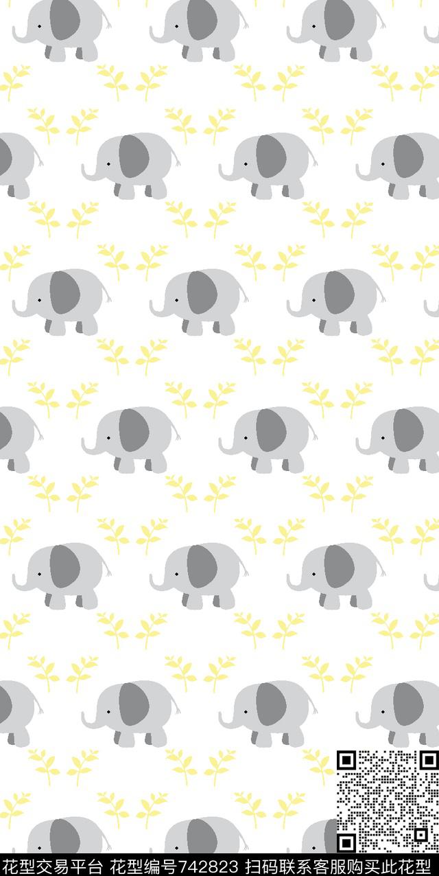 可爱婴幼传统花形婴童传统印花华亿平台下载（图片编号: 742823） - 瓦栏（Walan）